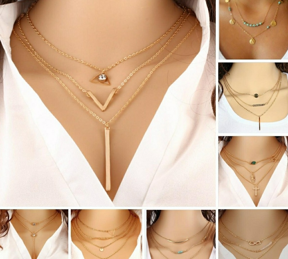 Ladies Multilayer Fashion Necklace